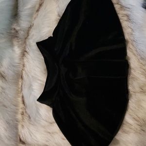 Black velvet mini skirt for 12 - 18 months